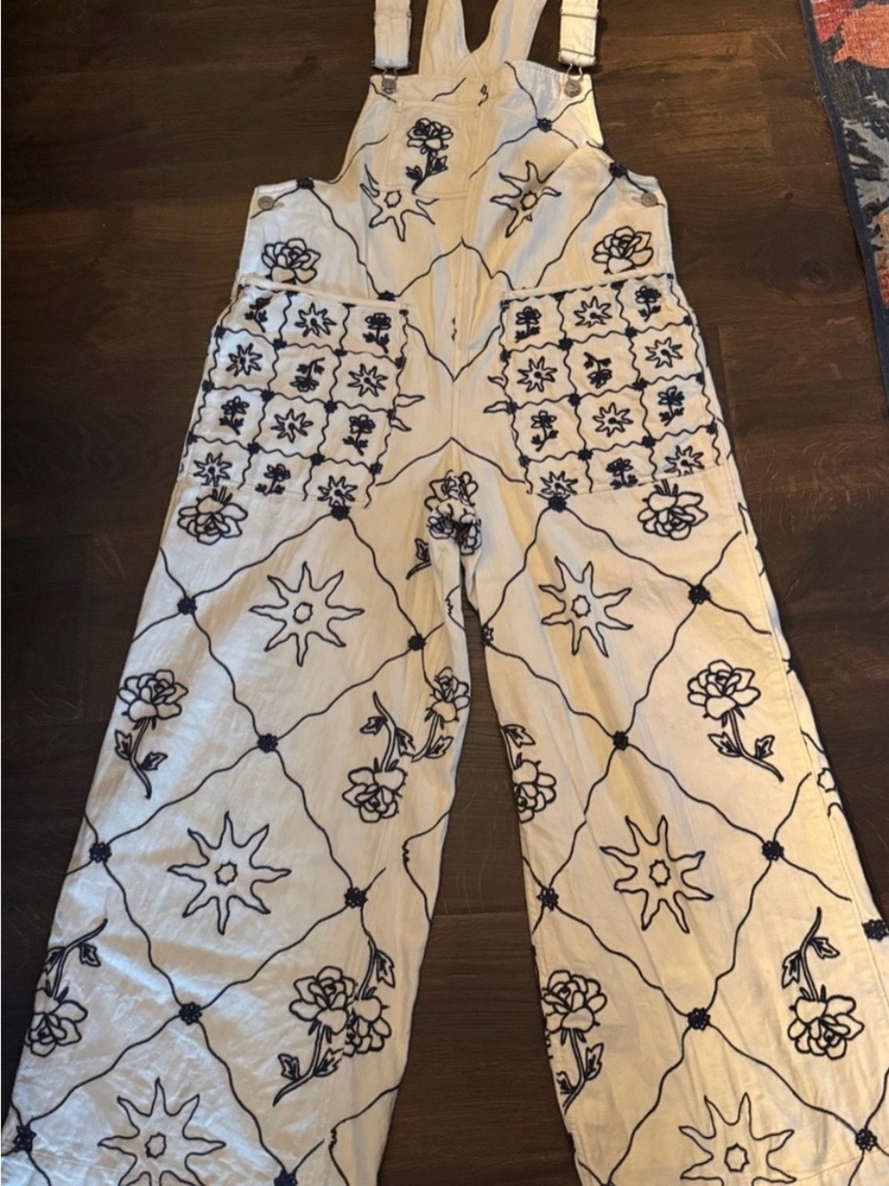 Free People Embroidered Overalls - Picture 6 of 8